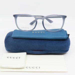 GG0122OA 004 Gucci Light Blue Square Eyeglasses